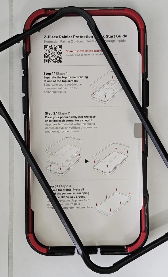 Funda protectora ZAGG Rainier Ultimate con soporte iPhone 17 Pro Max negra humo Foto 2 de 4