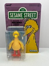 SUPER7 BIG BIRD SESAME STREET REACTION EXCLUSIVE NEW MOC ACTION FIGURE