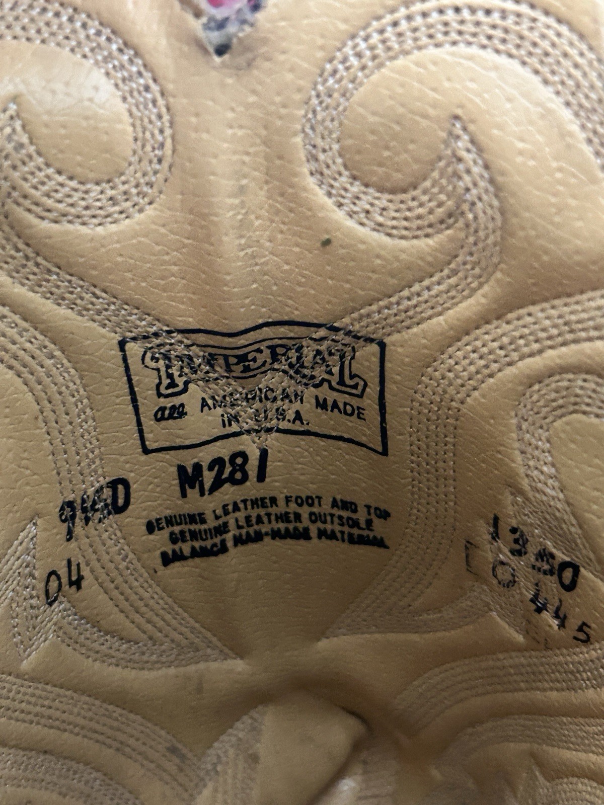 Vintage Nocona USA Western Cowboy Boots 7.5D Leat… - image 6