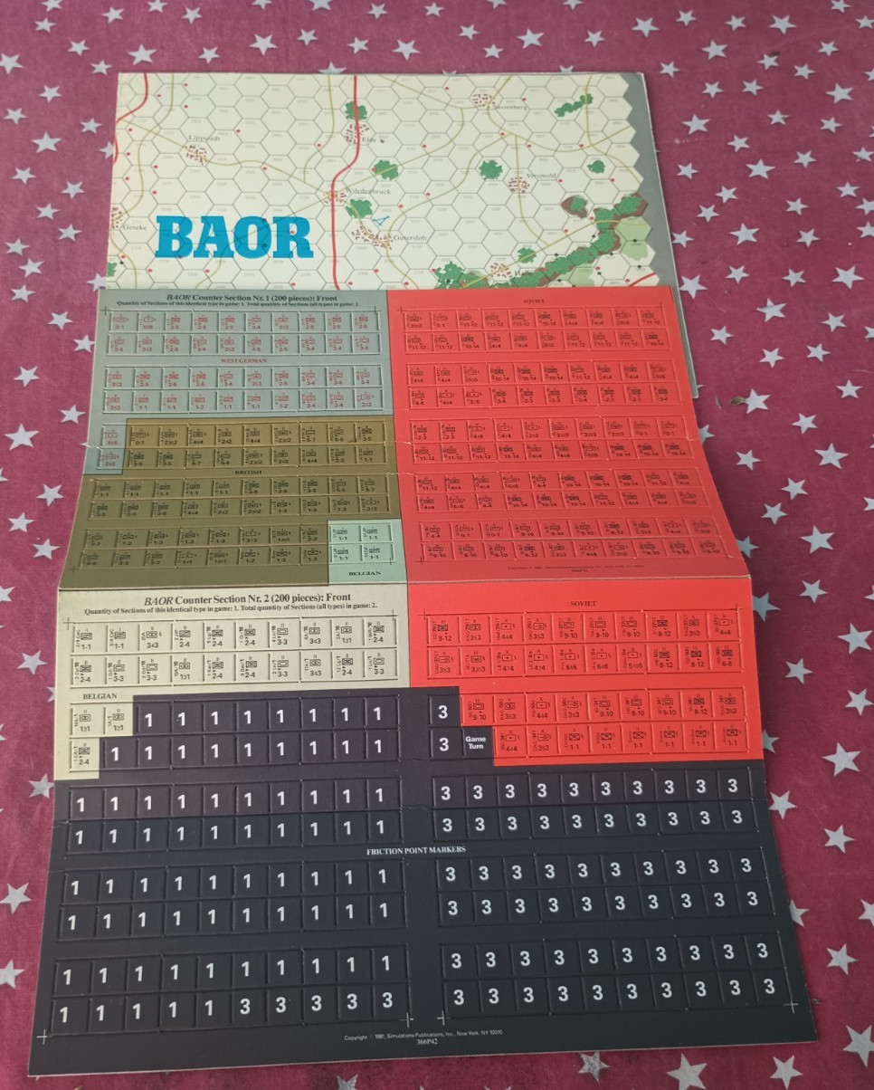 Strategy & Tactics Nr. 88 BAOR The Thin Red Line 1980's Unpunched w/Map No Mag.