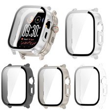For Realme Watch5 Glass PC Case Screen Protective Bumper Case Cover Anti-scratch