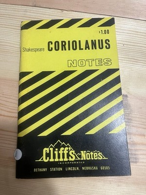 Cliffs Notes for William Shakespeare CORIOLANUS