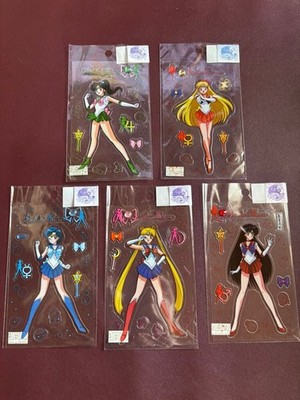 Sailor Moon 20th Anniversary Prism Sticker Set 5pcs Mercury Mars Jupiter Venus
