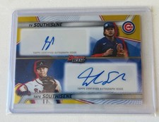 2025 Bowman Best  Dual Auto Ty Southisene And Tate Southisene Gold /50
