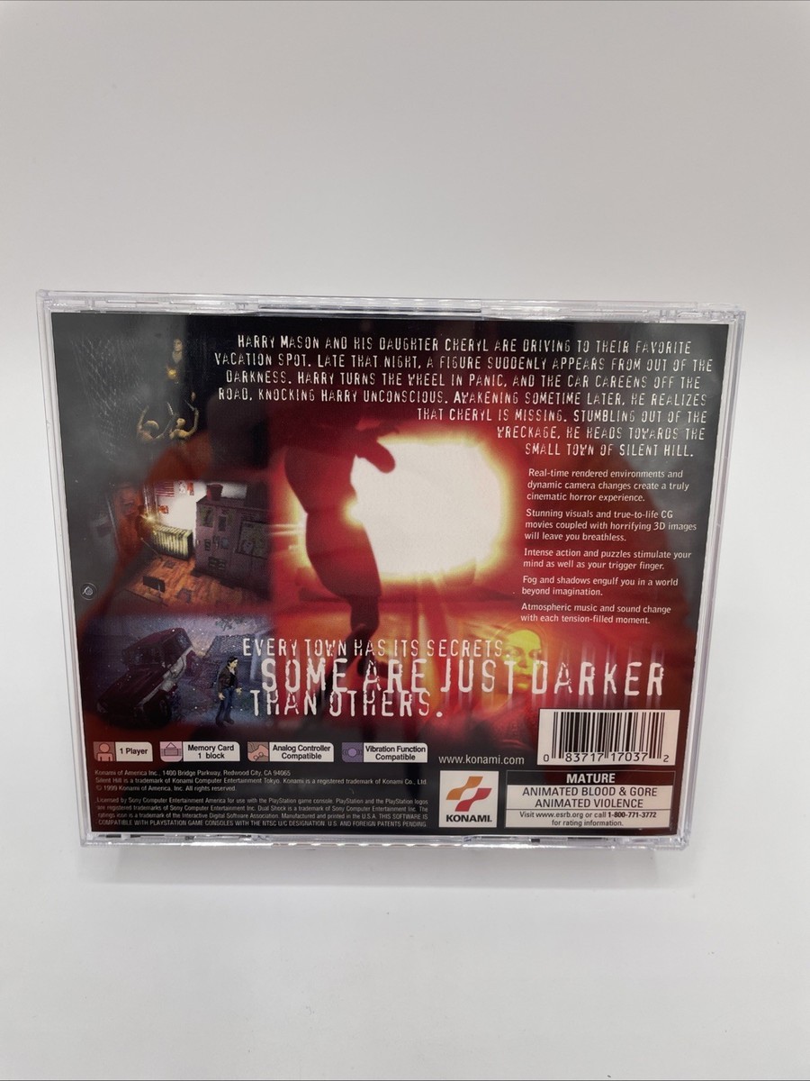 Silent Hill PS1 PlayStation 1 Complete CIB + Registration Card