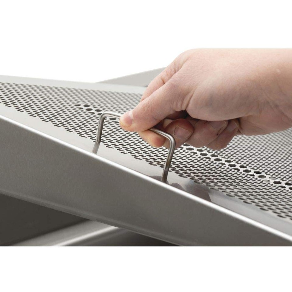 HUBERT® Ice Display Riser Slanted Stainless Steel - 45
