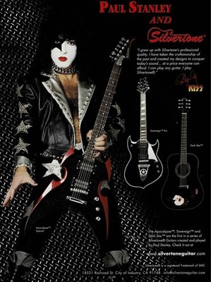 Silvertone シルバートーンGuitar ポール・スタンレー PSAP1 楽天市場】Silvertone シルバートーン/エレキギター/Paul Stanley