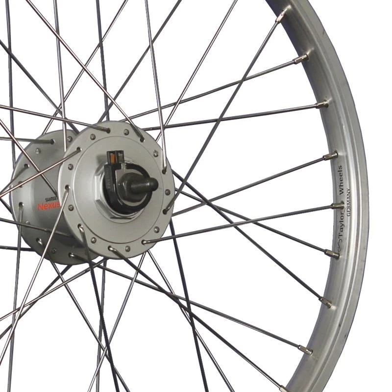 Laufrad 20 Zoll Vorderrad Fahrrad Shimano Nexus DH-C3000 Nabendynamo silber vorn - Bild 2 von 4