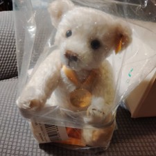 Steiff Millennium Mohair Jointed Teddy Bear Sealed In Original Bag w/ Papers Box