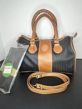 Gitano Satchel Purse Cross Body RN87429 Accessories Women NWT Stripped Gift 80’s