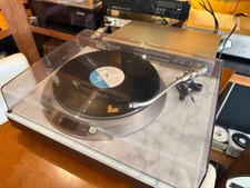 DENON DP-1800 Vintage DD Turntable Natural Marble Cabinet Cartridge Tested 100V