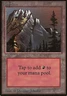 Mountain (Slate) Magic mtg Moderate Play, English Limited Edition BETA x1