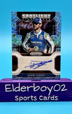 Daniel Suarez /75 Auto Spotlight Signatures Carolina Blue Scope 2022 Prizm