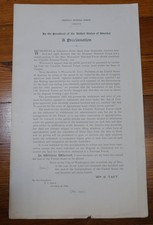 William H Taft / Umatilla National Forest Map Proclamation Oregon 1st ed 1910