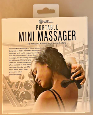 B-Well Portable Mini Massage Gun for Muscle Therapy Neck Back Pain Relief  NEW | eBay
