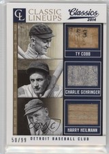 2014 Classics Classic Lineups 50/99 Charlie Gehringer Harry Heilmann Ty Cobb n8a