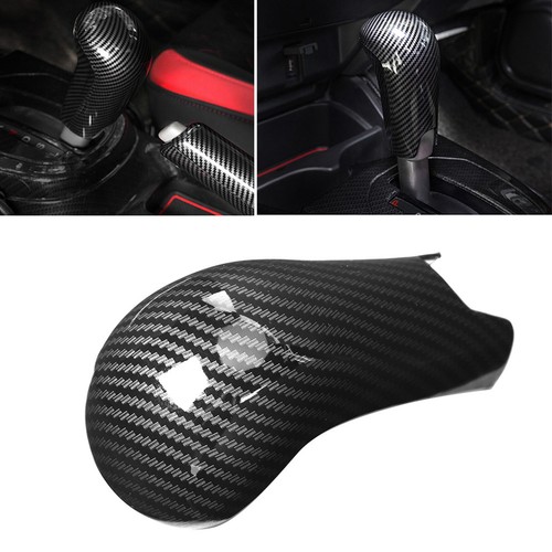 Car Carbon Fiber Style Gear Shift Knob Cover Trim Part For Jazz Fit GK5 AT - Picture 7 of 10