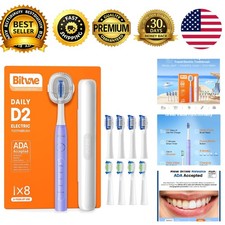 ADA Accepted Electric Toothbrush Purple 5 Mod...