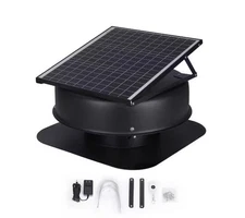 VEVOR 40 W  Solar Attic Fan Vent  1230 CFM 22 in. Large Air Flow
