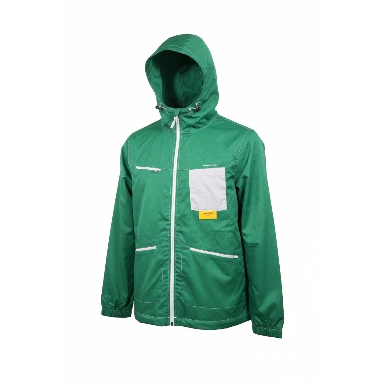 Round Two Green Hooded Windbreaker Jacket Men's, Size M, NEW