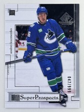 Andrei Kuzmenko 2022-23 Upper Deck SP Game Used Retro Rookie Crossover RC /999