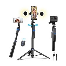 Auto Face Tracking Tripod for iPhone with Light,70inch Phone Tripod... Fast Ship