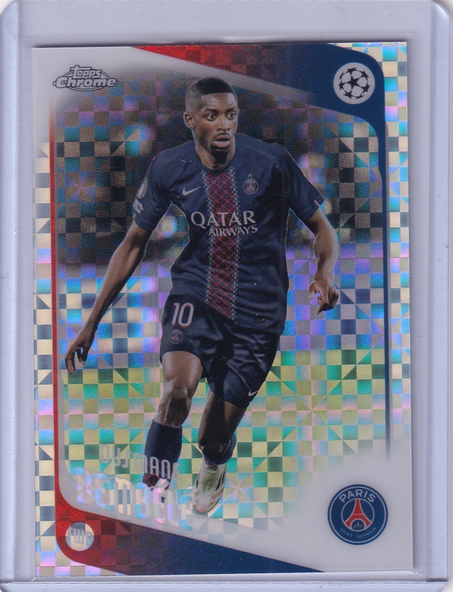 2025-26 Topps UEFA Club Competitions Ousmane Dembele #3 X Fractor PSA France