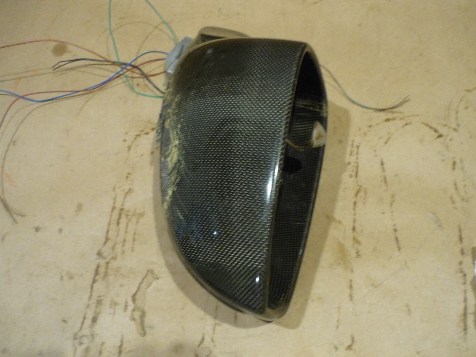 Ferrari 458 Italia,Spider -LH Door Mirror Glossy Carbon Look - P/N 70002057
