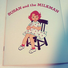 NOS Child's Book 1950 Dairy Promo Handout - Susan and the Milkman