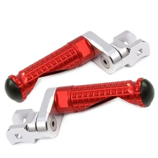 M-PRO Red 25mm Adjustable Front Footpegs For Ducati Multistrada 620 All Year