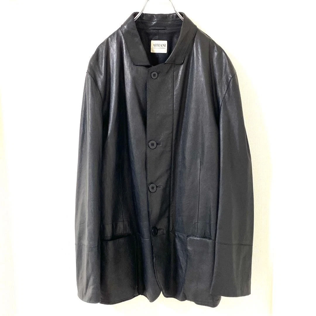 ARMANI COLLEZIONI ダブルジップ レザージャケット アーカイブ Armani Collezioni Leather Jacket products for sale | eBay