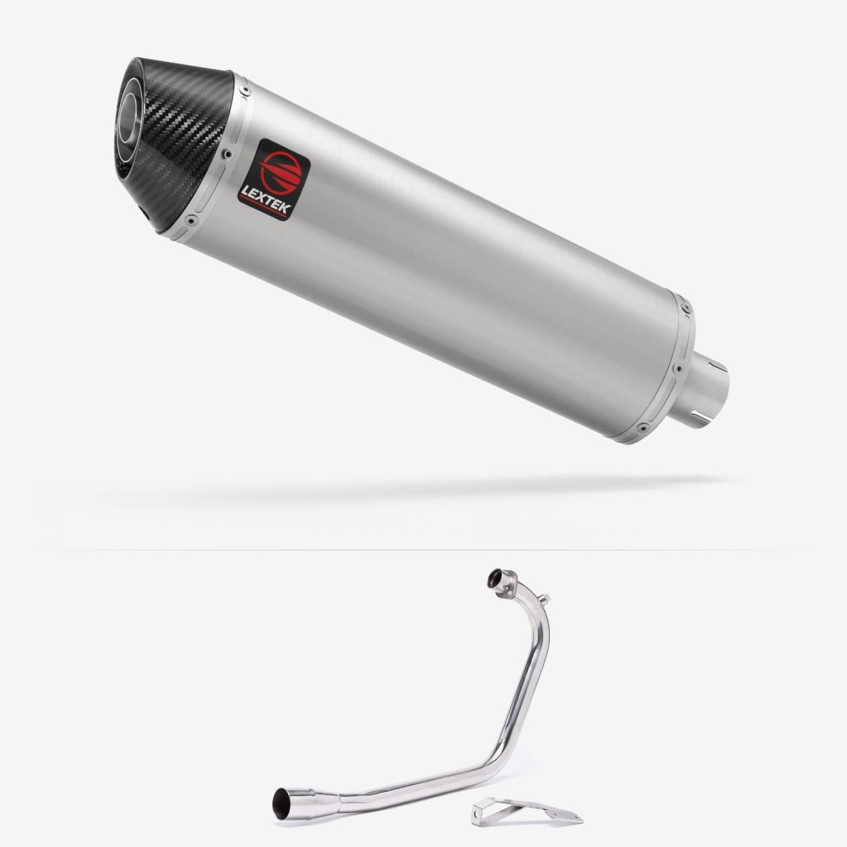 Lextek Exhaust System Stainless Steel 400mm Exhaust for Lexmoto ZSB 125