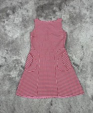 Red Valentino Check Sleeveless Dress Pink Women's
