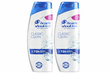 2x Head  Shoulders Classic Clean Anti-Dandruff Shampoo 72hr Protection