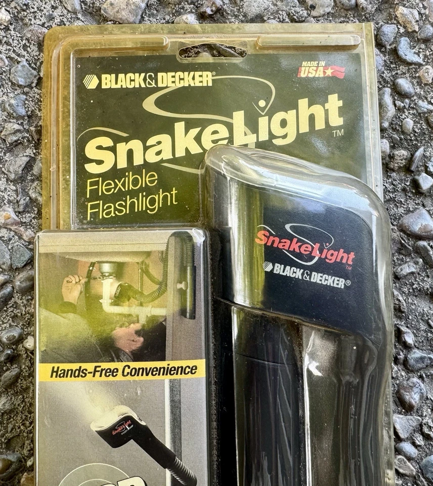 Vintage Black & Decker Snake Light Flexible Flashlight New NOS 1994 Hands Free - Image 2 of 4