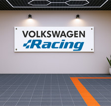 Volkswagen Racing Wall Banner 71x24 Polyester Motorsport Fans