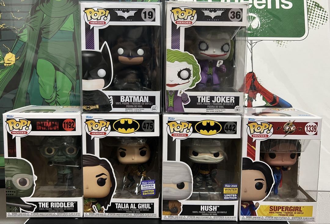 funko Pop DC ダークナイト バットマン、ジョーカー など6体セット Funko Pop Dark Knight Batman Joker 6-Piece Set Comic-Con