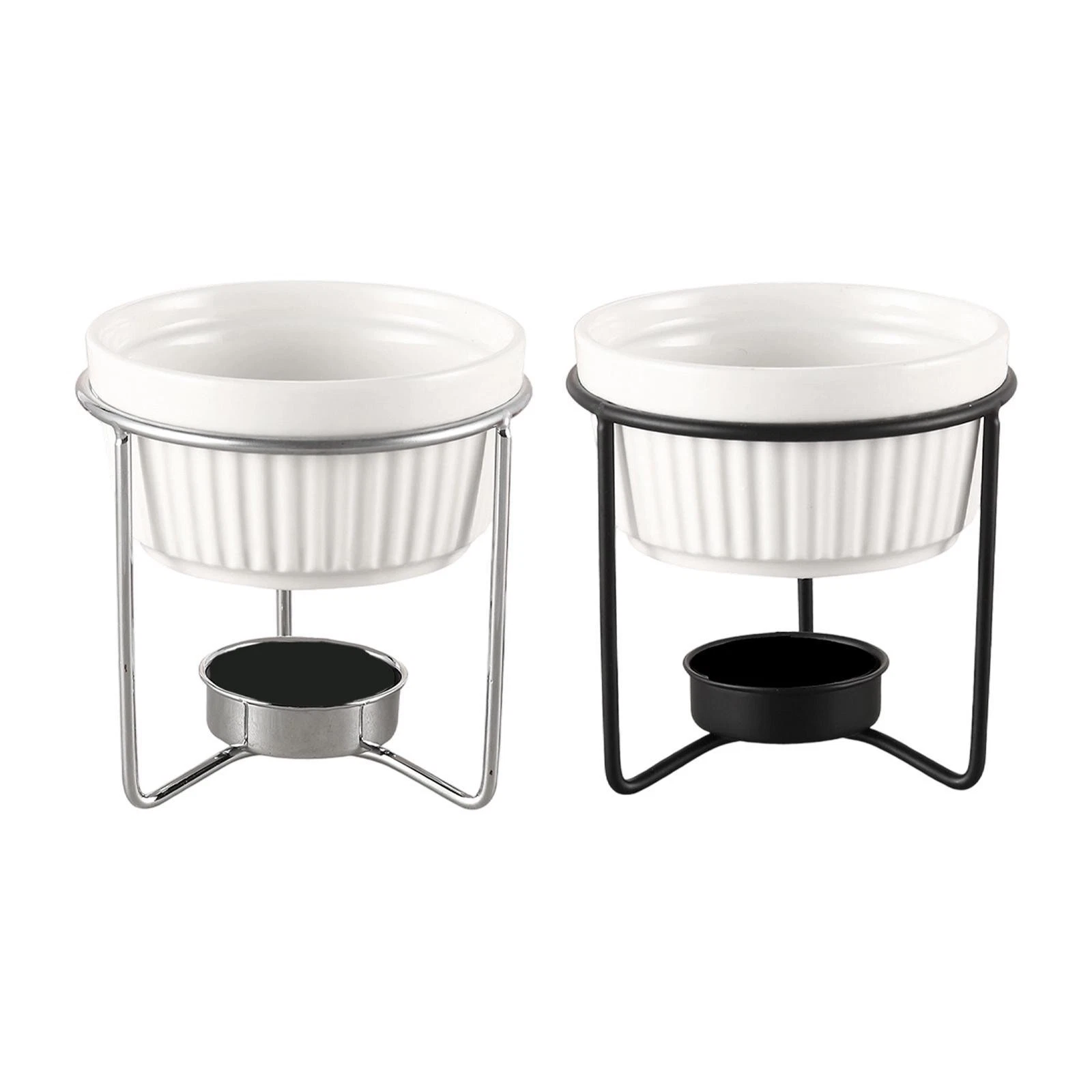 Butter Warmer Boiler Pot for Seafood Fondue Pot for Chocolate Fruit Dessert