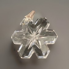 crystal Snowflake pendant In Sterling Silver