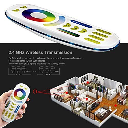 Mi Light / MIBOXER 4W GU10 mr16 RGB+CCT LED Bulb sport RGBW Dimmable 2.4G WiFi - Picture 3 of 14