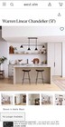 West Elm Warren 51" Linear Chandelier Matte Black 4-Light Dimmable UL — photo 1