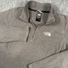 The North Face Womens M Fleece 1/4 Zip Pullover Gray Jacket Outdoor