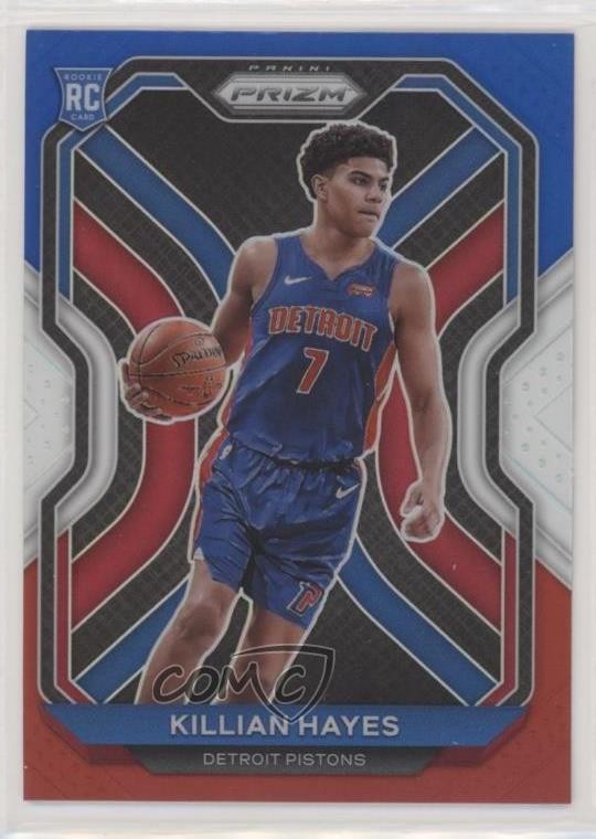 2020-21 Panini Prizm Red White & Blue Prizm Killian Hayes #270 1d0h