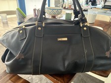 Brooks Brothers Pebble Grain Black Leather Tr...