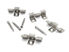 Cladco Aluminium Decking Hidden Clips + M4 x 30 Screws (Pack of 100)