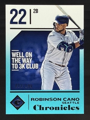 Robinson Cano 22/199 Teal Jersey Number Match 2018 Panini Chronicles