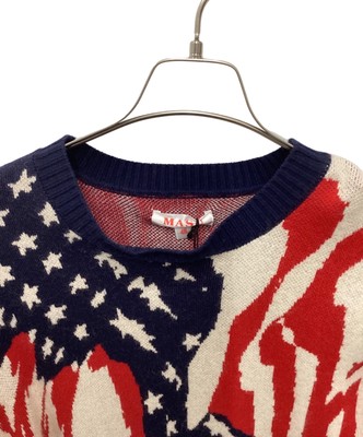 MASU｜2023AW MARBLE FLAG SWEATER MASU MARBLE FLAG SWEATER