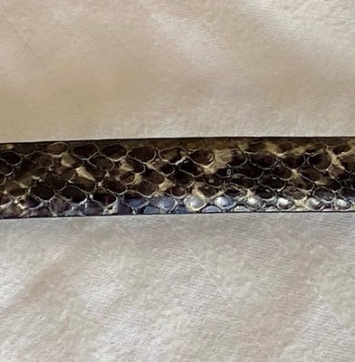 Vintage Brighton Belt Medium Small 28 Snakeskin Silver  display picture 2