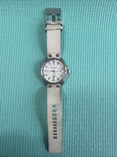 Diesel Wristwatch Men DZ 1755 Leather White Analog Quartz *PARTS ONLY*