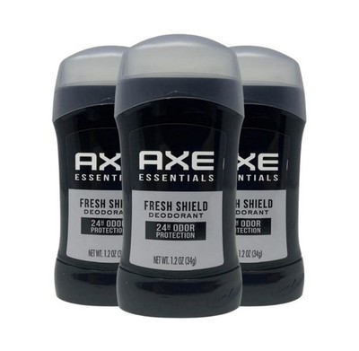 3-Pack - Axe Essentials 24-Hour Odor Protection Deodorant, Fresh Shield, 1.2oz